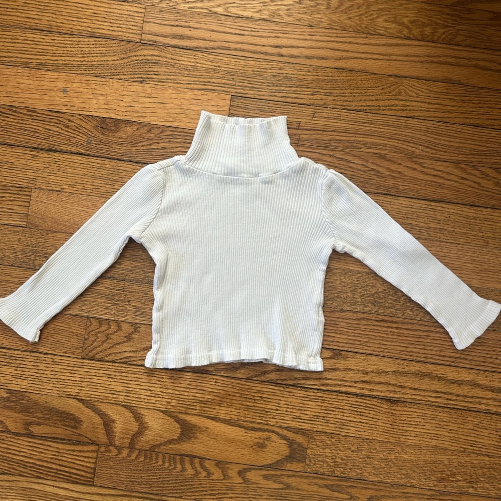 Rachel Zoe White Turtleneck Top 4T